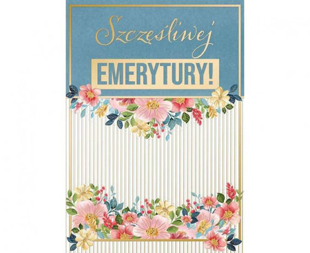 Kartka okolicznościowa emerytura