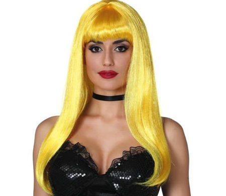 PERUKA Z GRZYWKĄ ŻÓŁTA