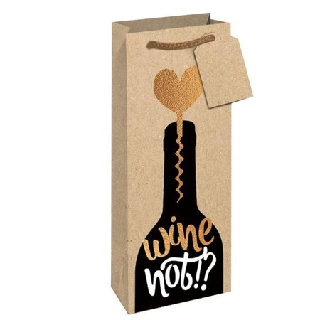 PAPIEROWA TOREBKA NA WINO