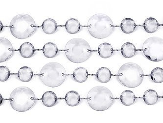 GIRLANDA KRYSZTAŁOWA BEZBARWNA