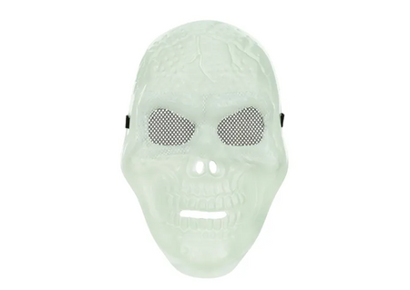 MASKA CZASZKA ŚWIECĄCA W CIEMNOŚCI 17 X 27 CM