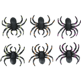 PAJĄKI 6 SZT Z BROKATEM 7 CM HALLOWEEN