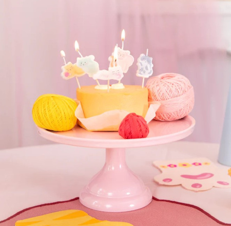 ŚWIECZKI URODZINOWE KOTKI 6 SZT 