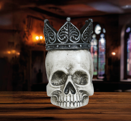 CZASZKA W KORONIE 14 CM