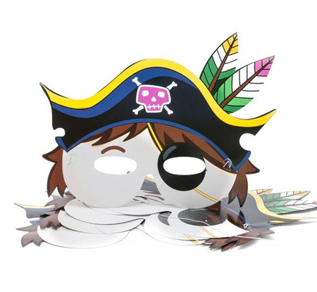 Maska Pirat, 26 x 19 cm, 6 szt. KK