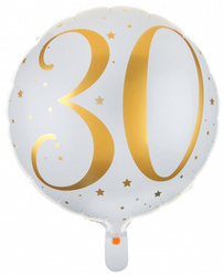 BALON FOLIOWY 30 URODZINY 45 CM