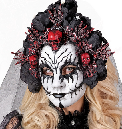 MASKA HALLOWEENOWA MARTWA KRÓLOWA 