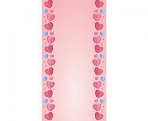 BIEŻNIK PAPIEROWY SERDUSZKA 33 X 200 CM