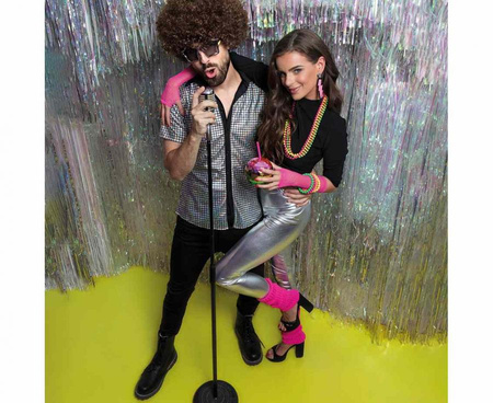 Ochraniacze na nogi neonowy różowy getry różowe