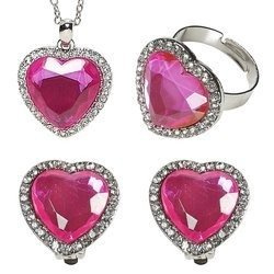 ZESTAW BIŻUTERII DLA MAŁEJ KSIĘŻNICZKI KRÓLEWNY RÓŻOWY