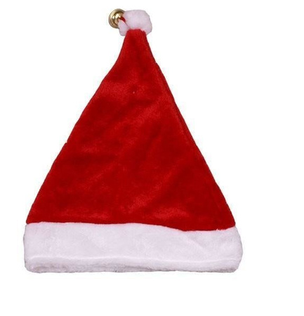 CZAPKA MIKOŁAJA PLUSZOWA