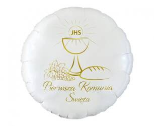 BALON FOLIOWY OKRĄGŁY KIELICH CHLEB 46 CM