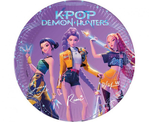 TALERZYKI PAPIEROWE KPOP DEMON HUNTERS 23 CM 8 SZT