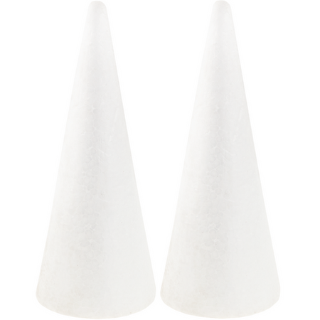 STOŻEK STYROPIANOWY 30 CM 2 SZTUKI