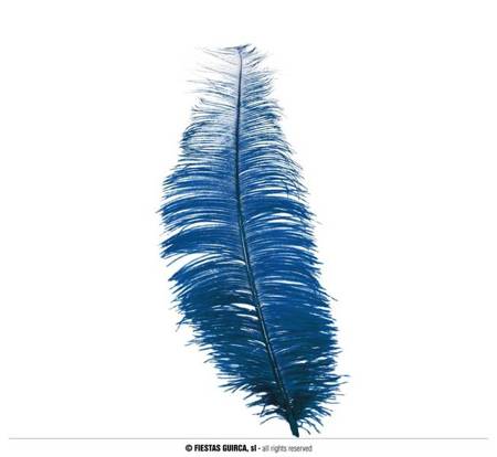  Niebieskie Pióro dlugosc 30 cm