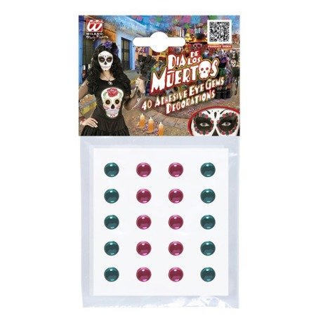 APLIKACJA DEKORACYJNA LOS MUERTOS MAKE UP 40 SZT 