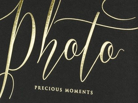 Album na zdjęcia Precious moments, 20x24,5cm, czarny, 22 kartki