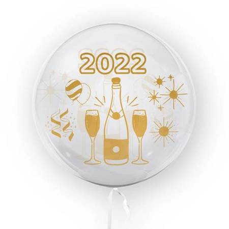 BALON 45 CM – "NOWY ROK 2022"