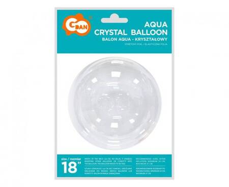 BALON AQUA KRYSZTAŁOWY 18 CALI 1 SZT