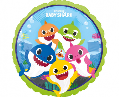 BALON FOLIOWY 43 CM BABY SHARK LICENCJA