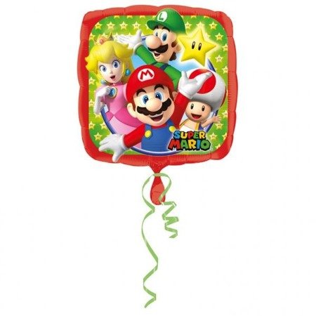 BALON FOLIOWY 43cm SUPER MARIO