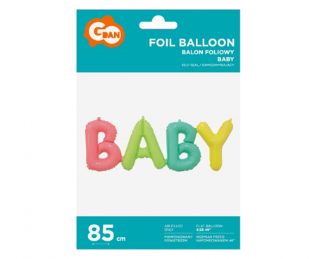 BALON FOLIOWY BABY 85X29 CM