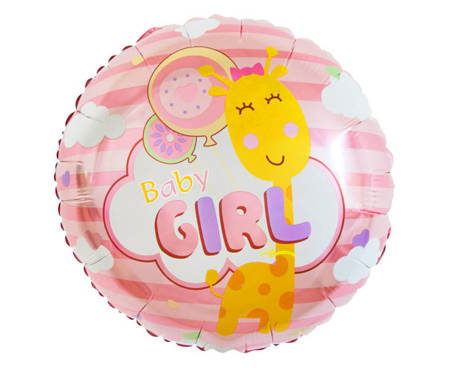 BALON FOLIOWY BABY GIRL 45 CM