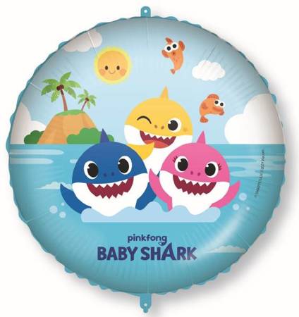 BALON FOLIOWY BABY SHARK 45 CM