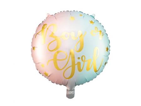 BALON FOLIOWY BOY OR GIRL, 35cm