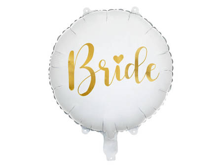 BALON FOLIOWY BRIDE 45 CM BIAŁY