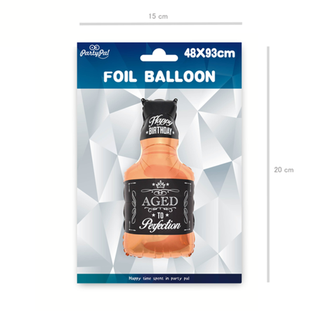 BALON FOLIOWY BUTELKA WHISKY 48X93 CM