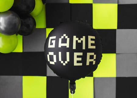 BALON FOLIOWY GAME OVER GRACZ 45 CM