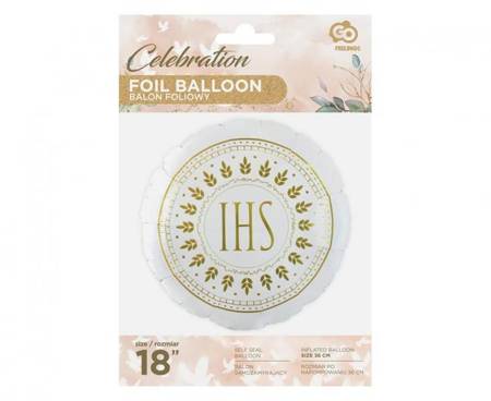 BALON FOLIOWY HOSTIA KOMUNIA 46 CM