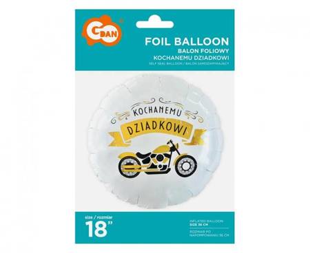 BALON FOLIOWY KOCHANEMU DZIADKOWI 46 CM