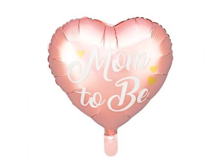 BALON FOLIOWY MOM TO BE 35cm różowy