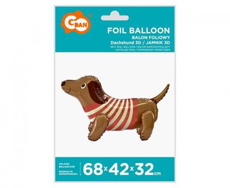 BALON FOLIOWY PIESEK 68X42X32CM