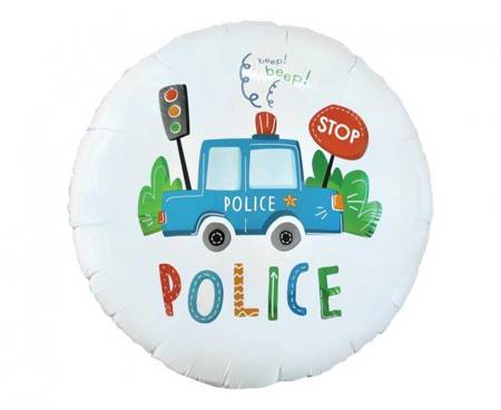 BALON FOLIOWY POLICJA 46 CM