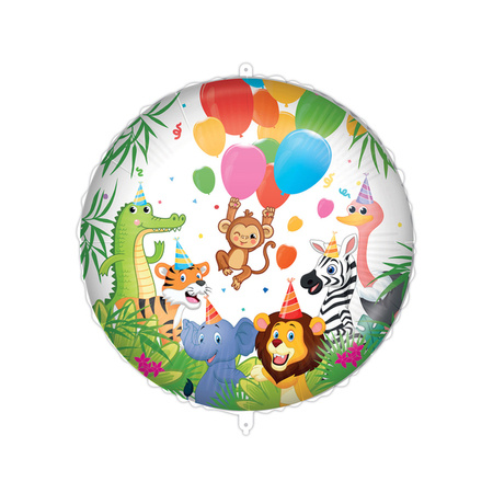 BALON FOLIOWY SAFARI DŻUNGLA 46 CM