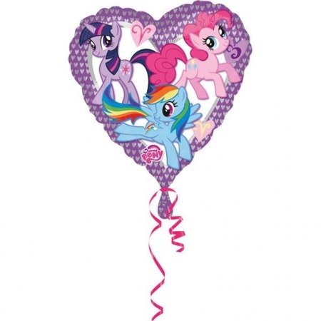 BALON FOLIOWY SERCE, 43cm MY LITTE PONY