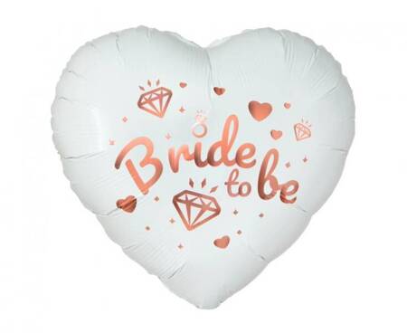 BALON FOLIOWY SERCE BRIDE TO BE 37 CM