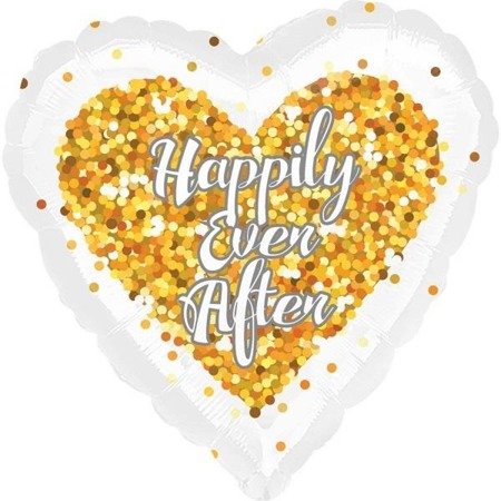 BALON FOLIOWY SERCE HAPPILY EVER AFTER