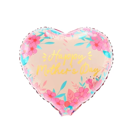 BALON FOLIOWY SERCE HAPPY MOTHER'S DAY 45 CM