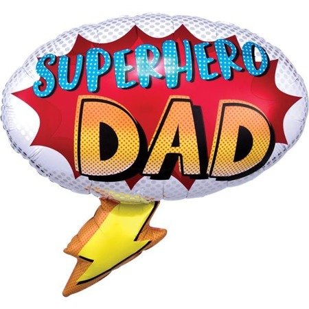 BALON FOLIOWY SUPERHERO DAD 68 X 66 CM