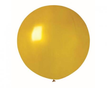 BALON KULA METALICZNA GIGANT ZŁOTA 65 CM