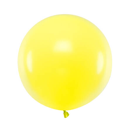 BALON LATEKSOWY PASTELOWY 60 CM 1 SZT OKRĄGŁY LEMON ZEST