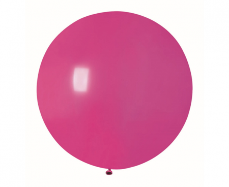 BALON LATEKSTOWY CIEMNORÓŻOWY PASTEL 80 CM