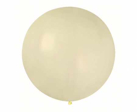 BALON LATEKSTOWY KREMOWY PASTEL 80 CM