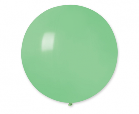 BALON LATEKSTOWY ZIELONY PASTEL 80 CM