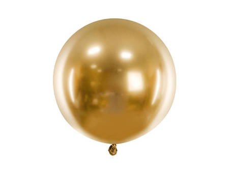 BALON OKRĄGŁY GLOSSY 60cm, ZŁOTY