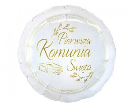 BALON PIERWSZA KOMUNIA ŚWIĘTA BIBLIA 45 CM